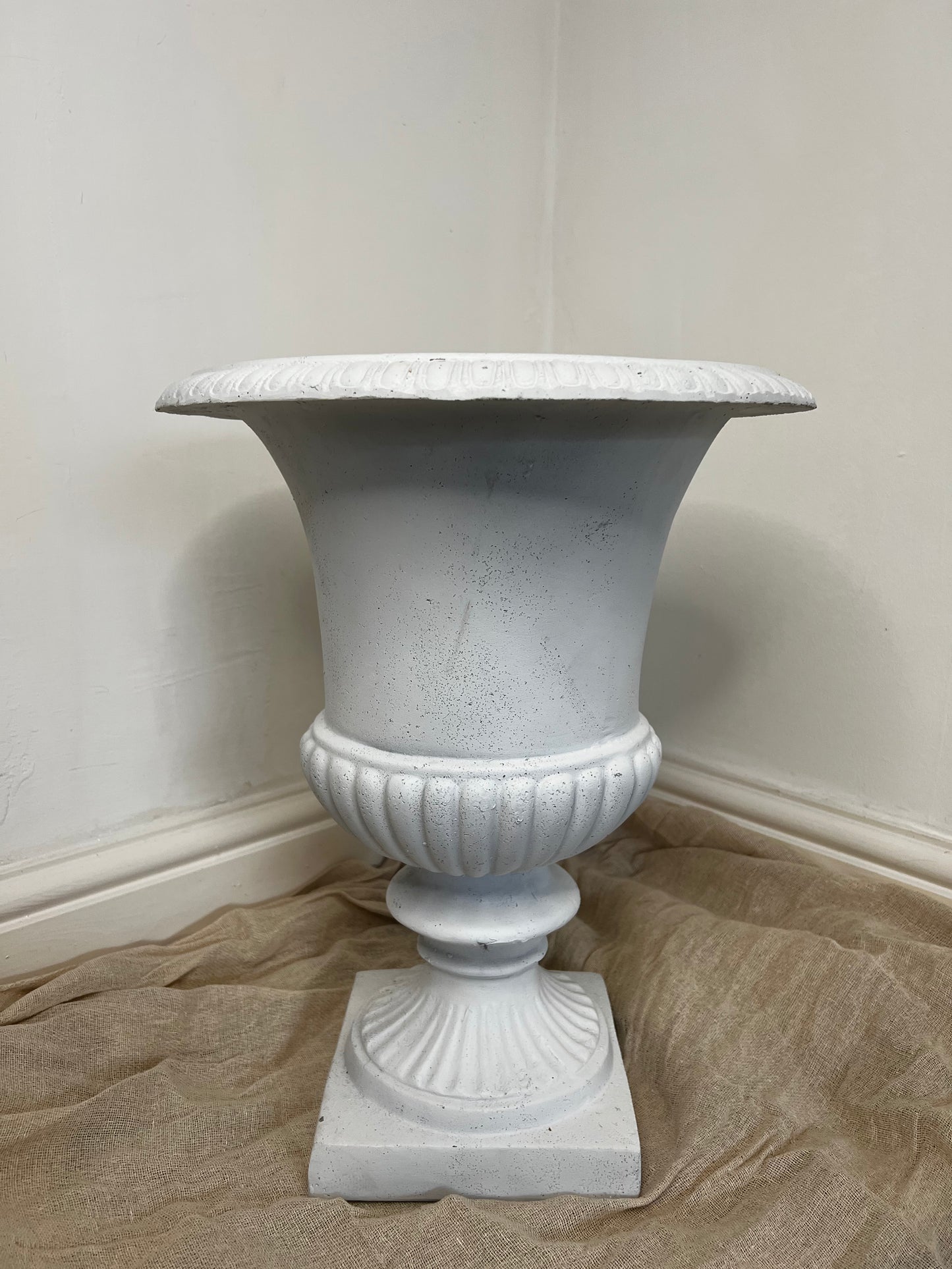 White Washed Urn