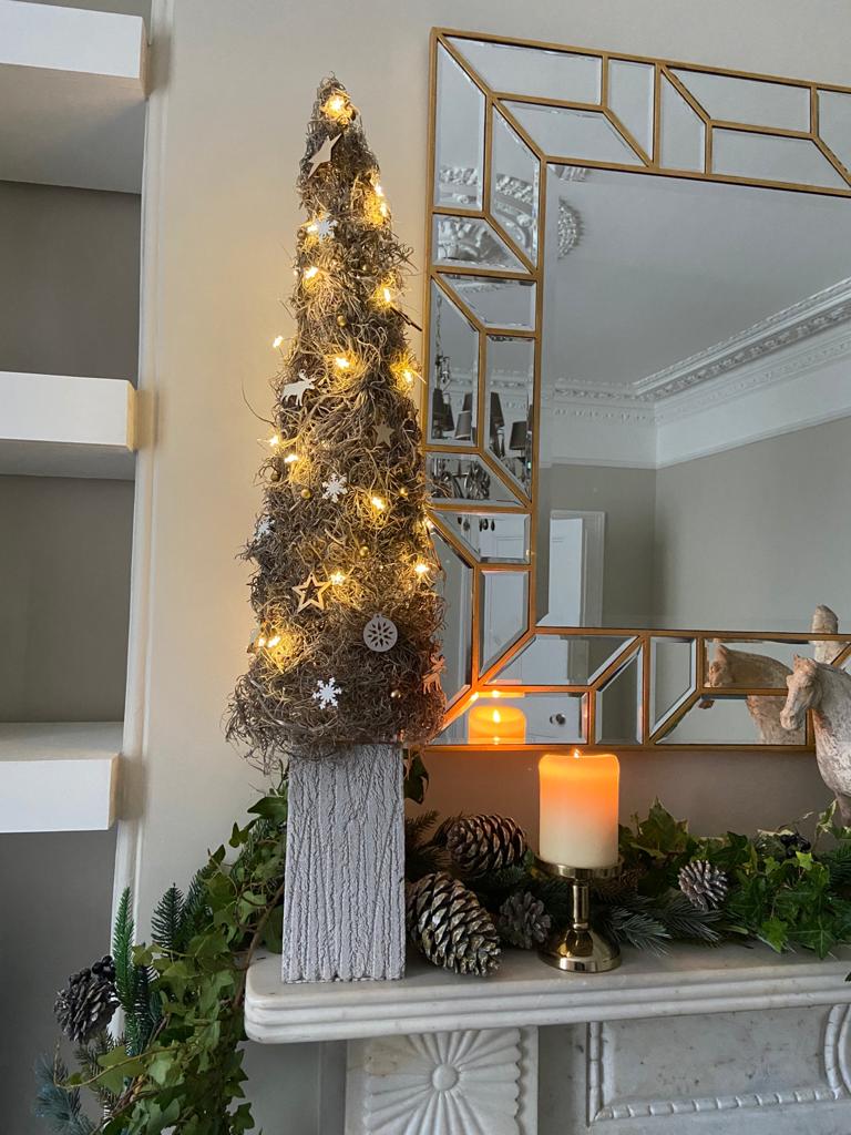 Hand Made Moss Christmas Trees