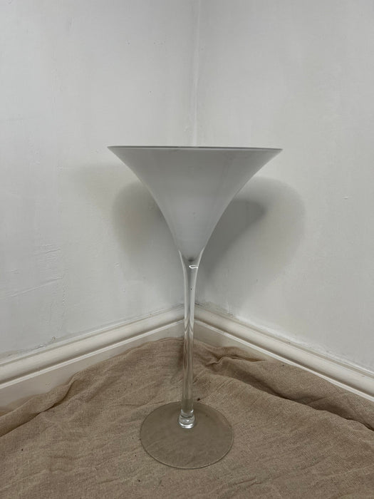 White Martini Glass
