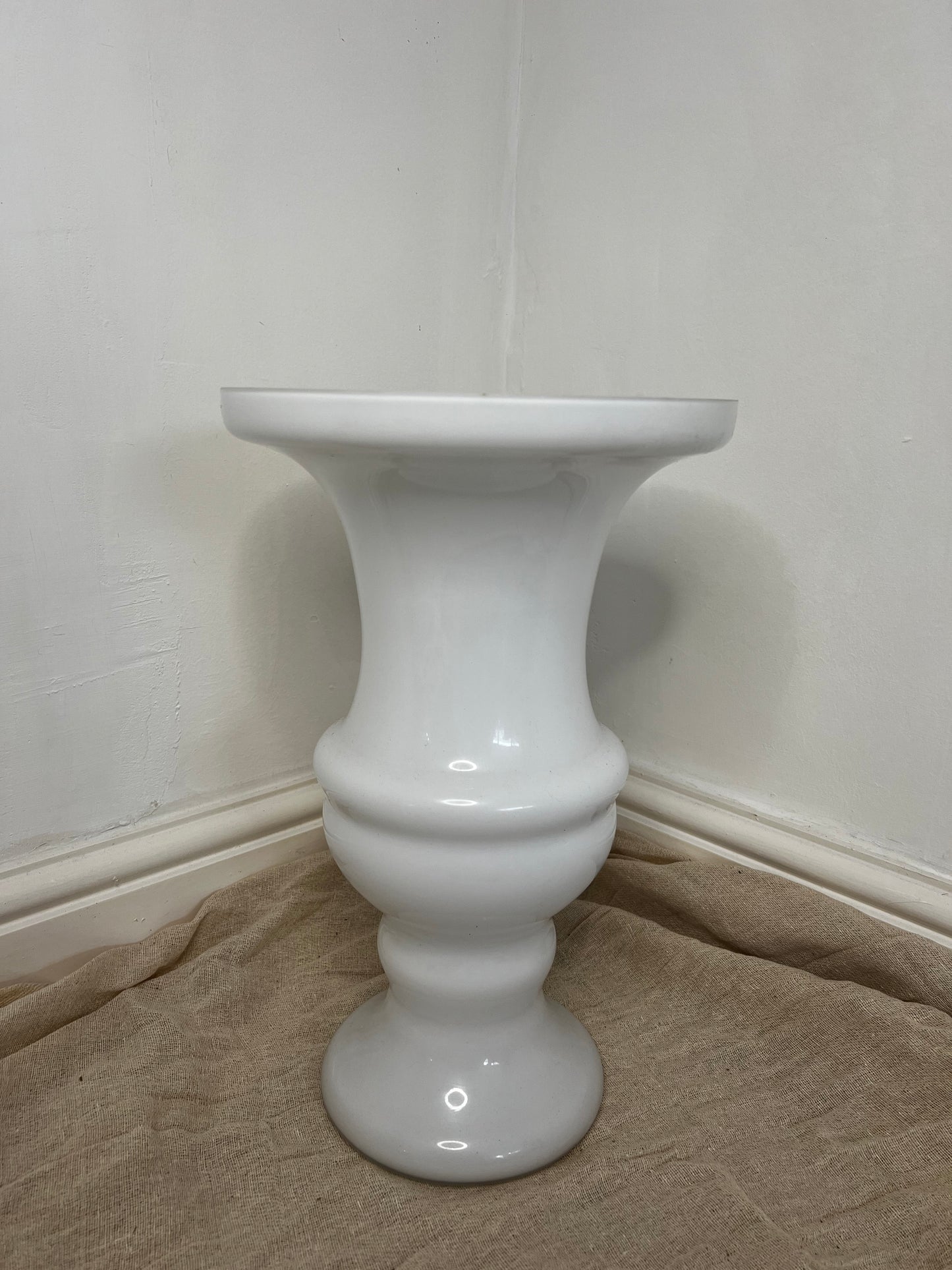 White Plastic Urn