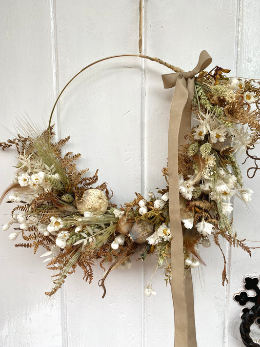 Dried Flower Hoop